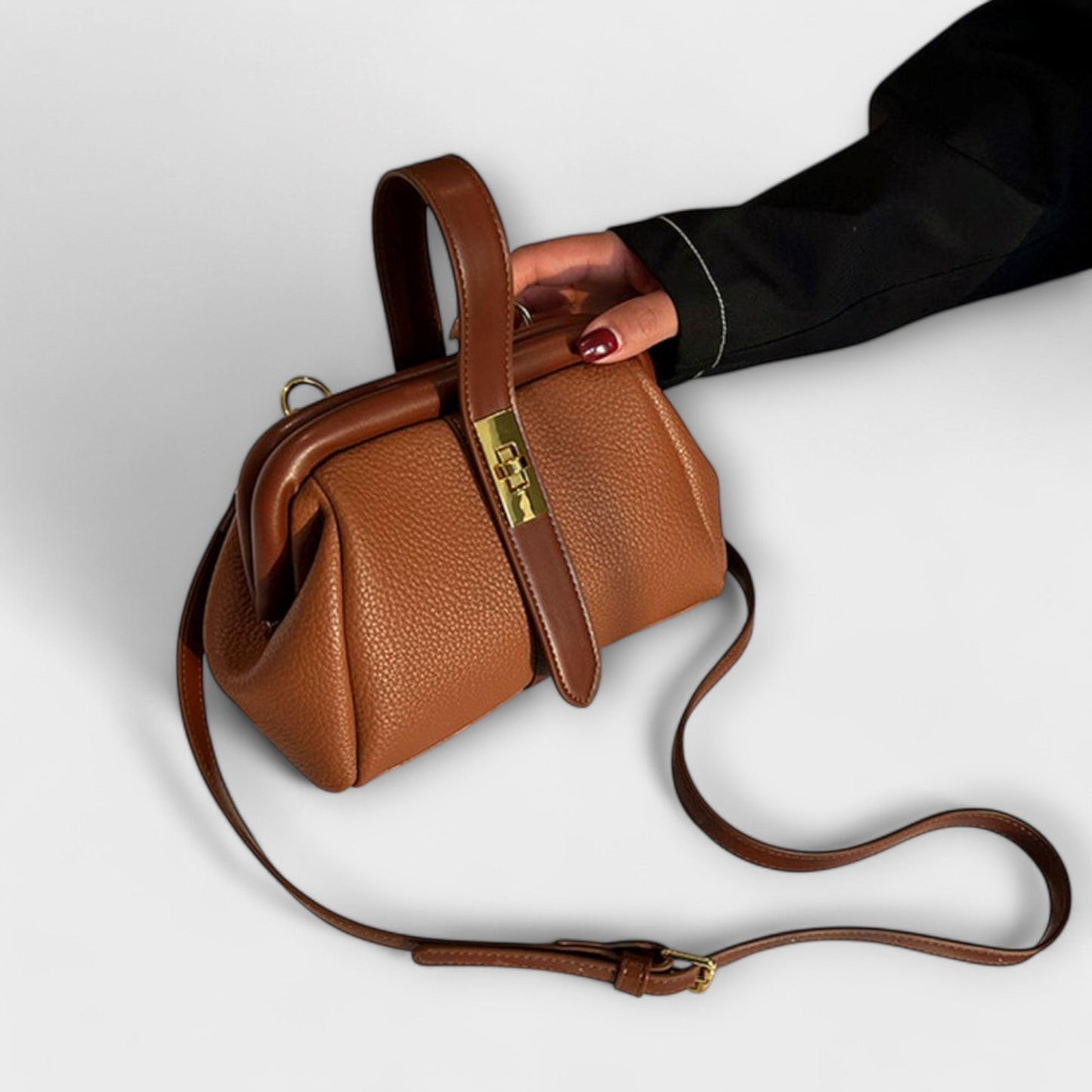 Damen Handtasche im Retro-Design mit geräumigem Innenraum Jully