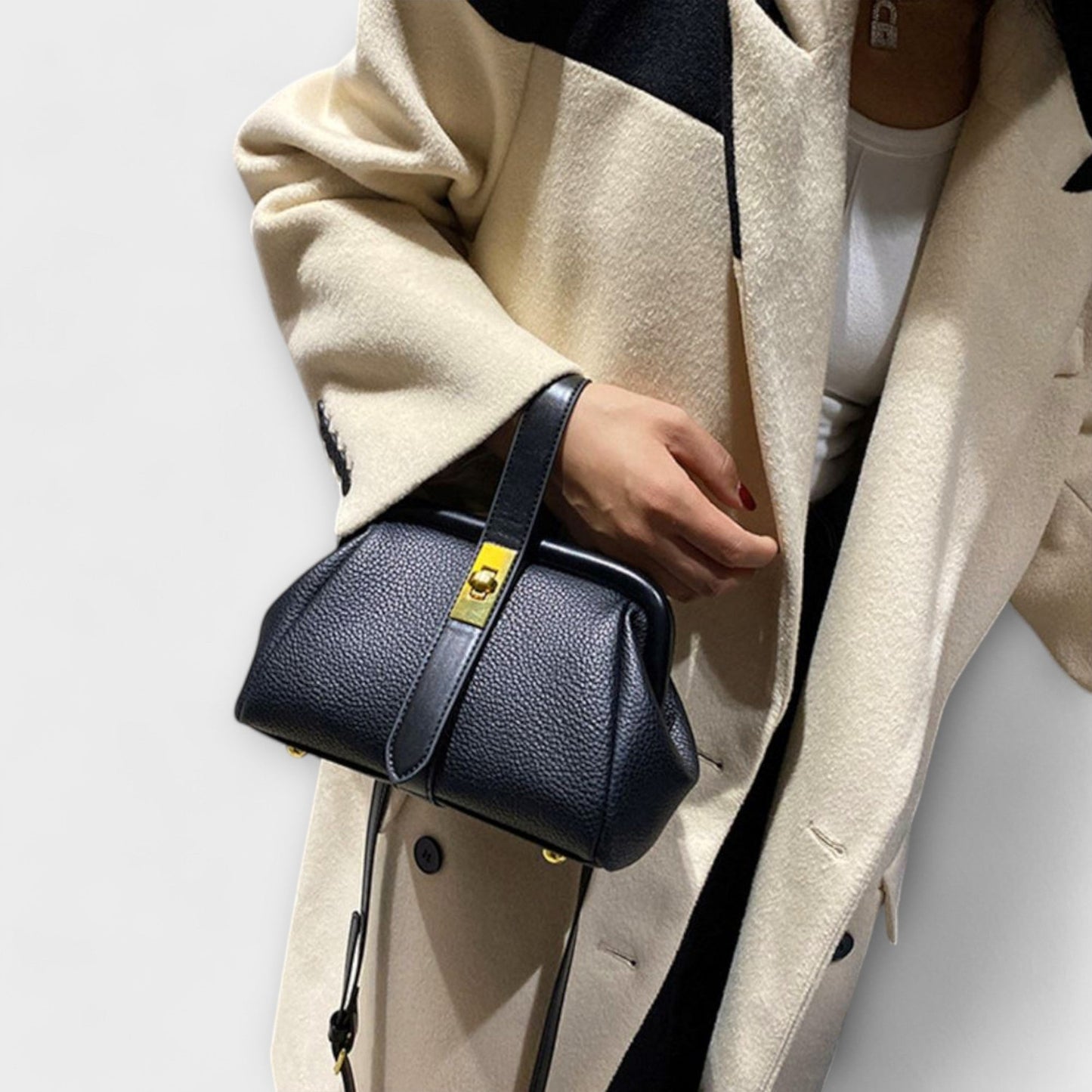 Damen Handtasche im Retro-Design mit geräumigem Innenraum Jully