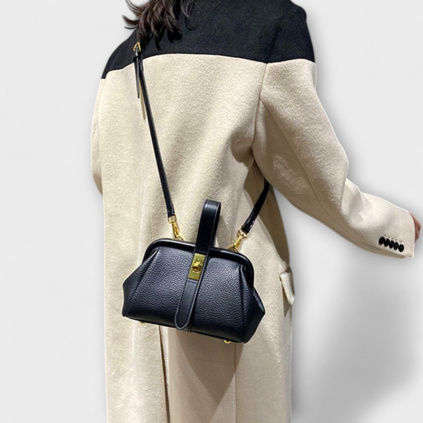Damen Handtasche im Retro-Design mit geräumigem Innenraum Jully