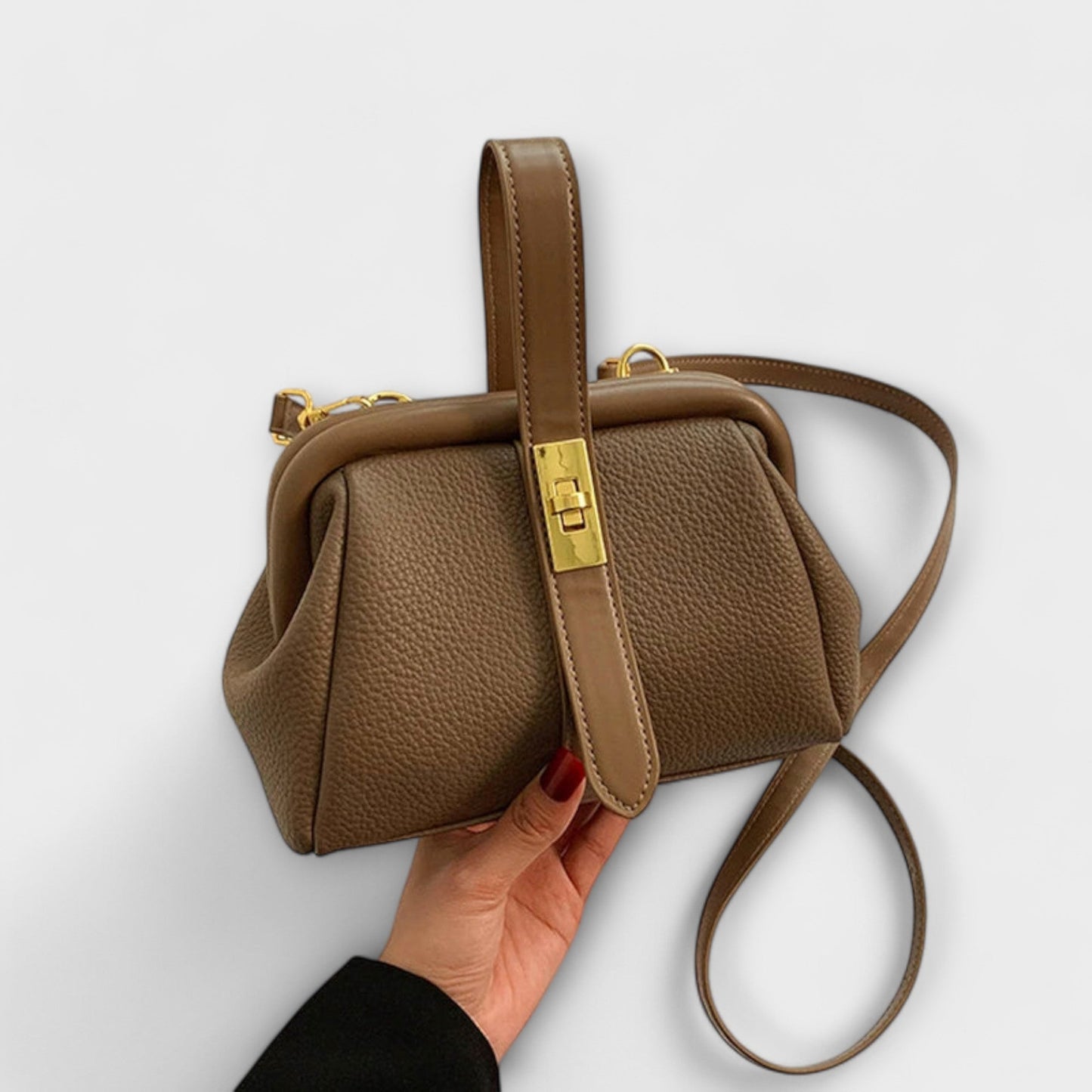 Damen Handtasche im Retro-Design mit geräumigem Innenraum Jully