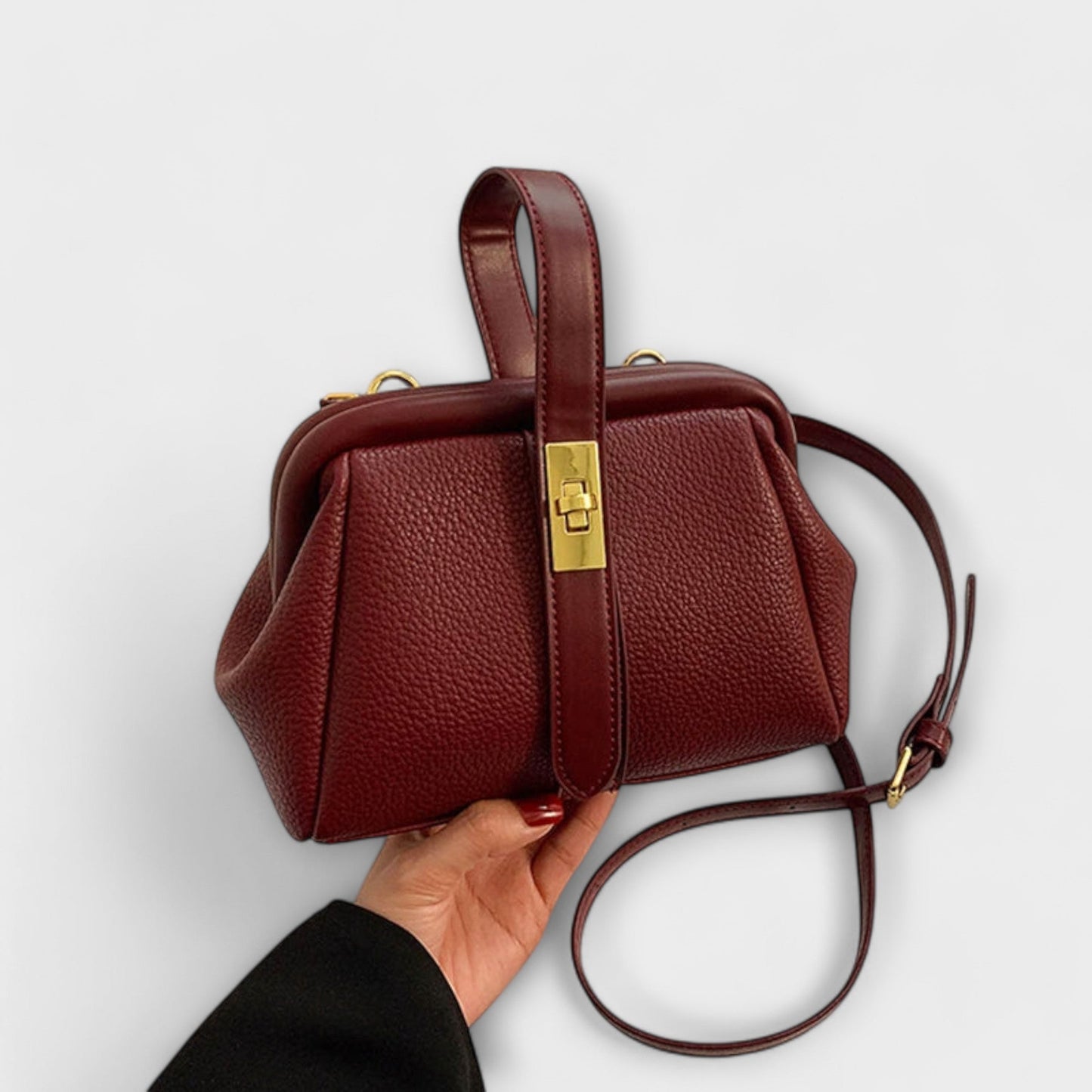 Damen Handtasche im Retro-Design mit geräumigem Innenraum Jully