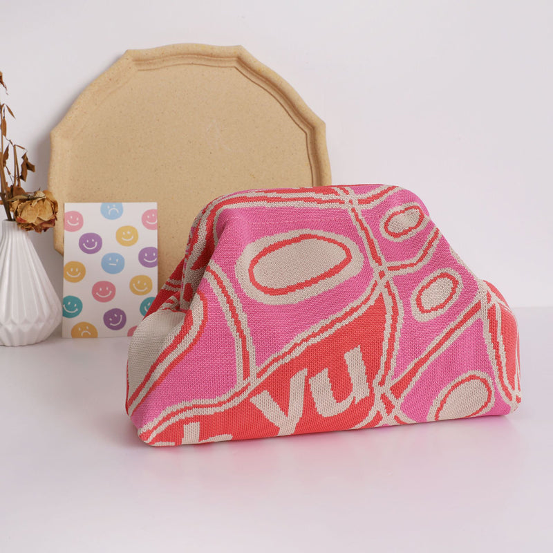 Damen Handtasche mit Druckmuster aus Baumwolle Jully