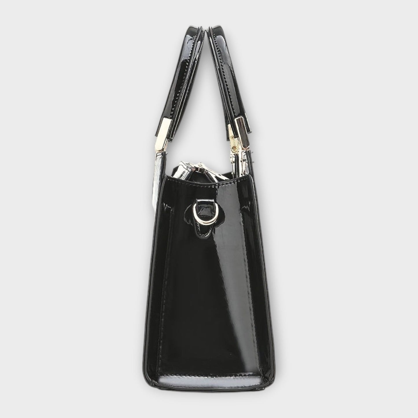 Damen Handtasche mit Krokodilledermuster in Glanz Jully