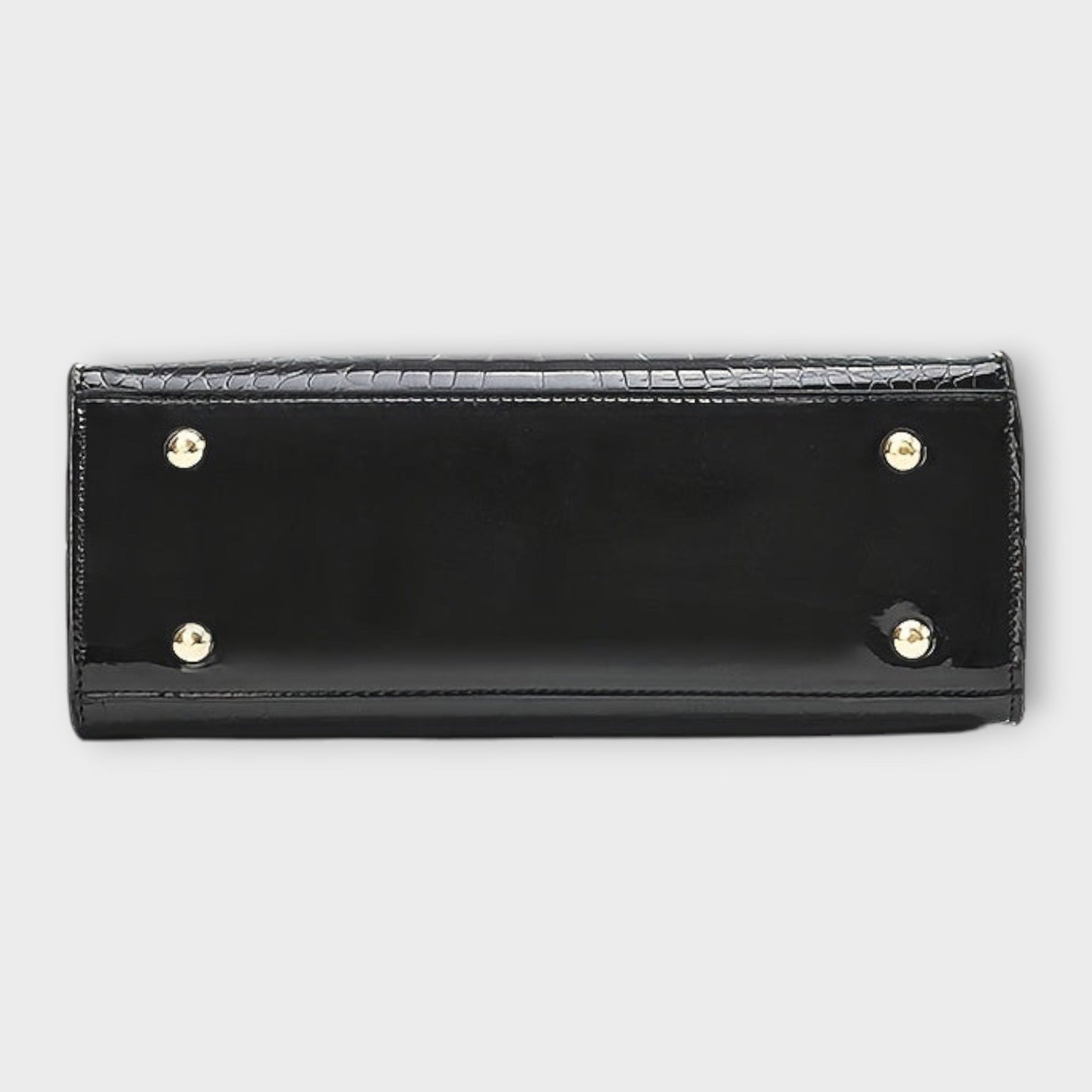 Damen Handtasche mit Krokodilledermuster in Glanz Jully