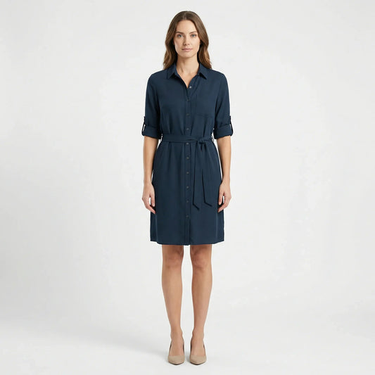 Damen Hemdkleid mit bindbarer Taille Jully