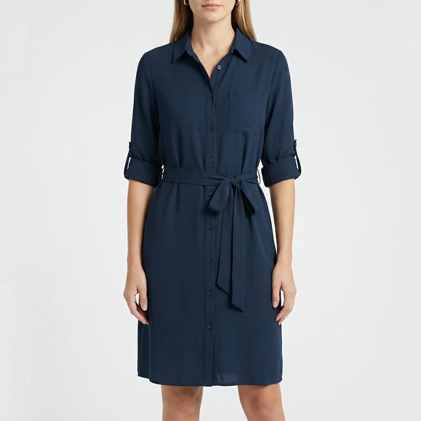 Damen Hemdkleid mit bindbarer Taille Jully