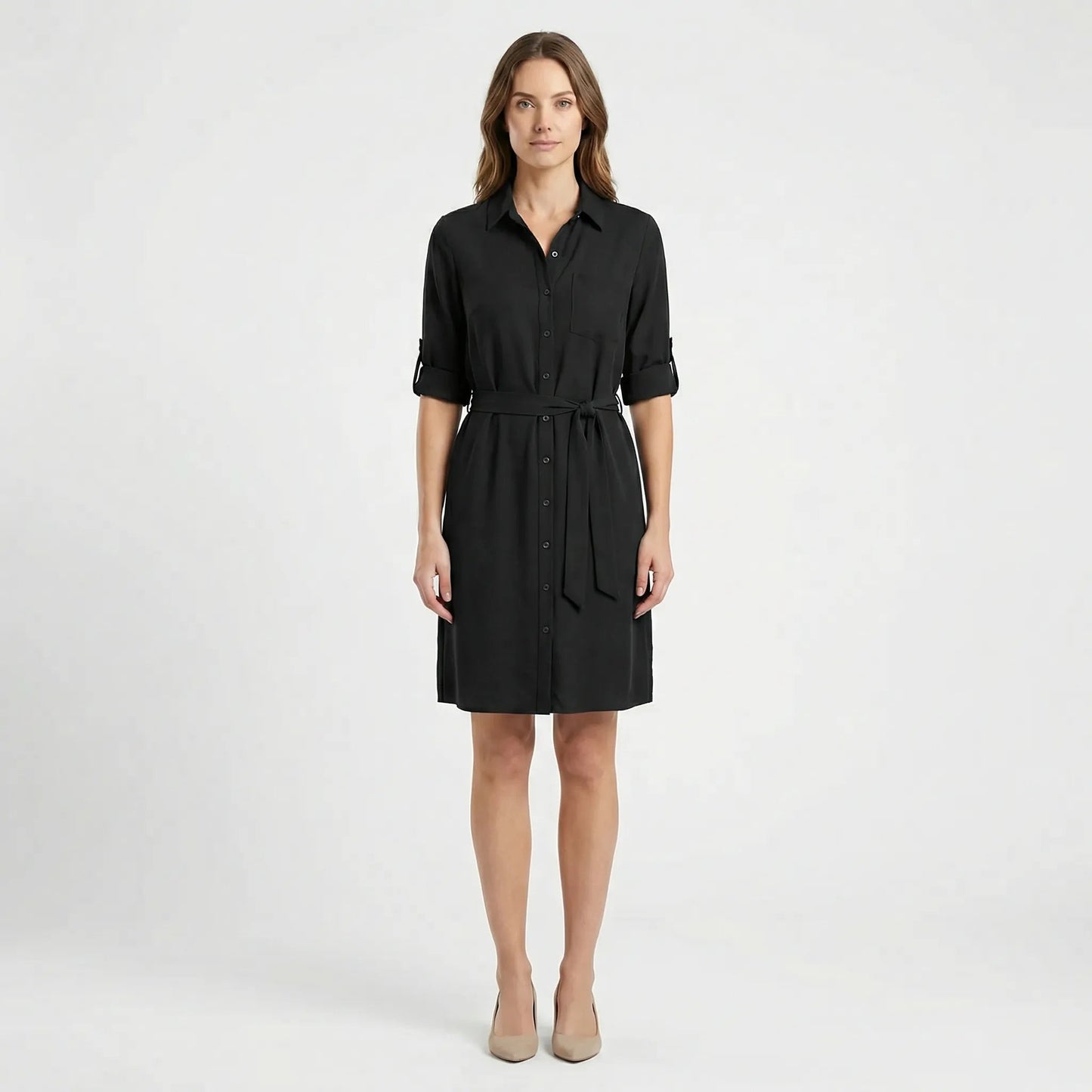 Damen Hemdkleid mit bindbarer Taille Jully