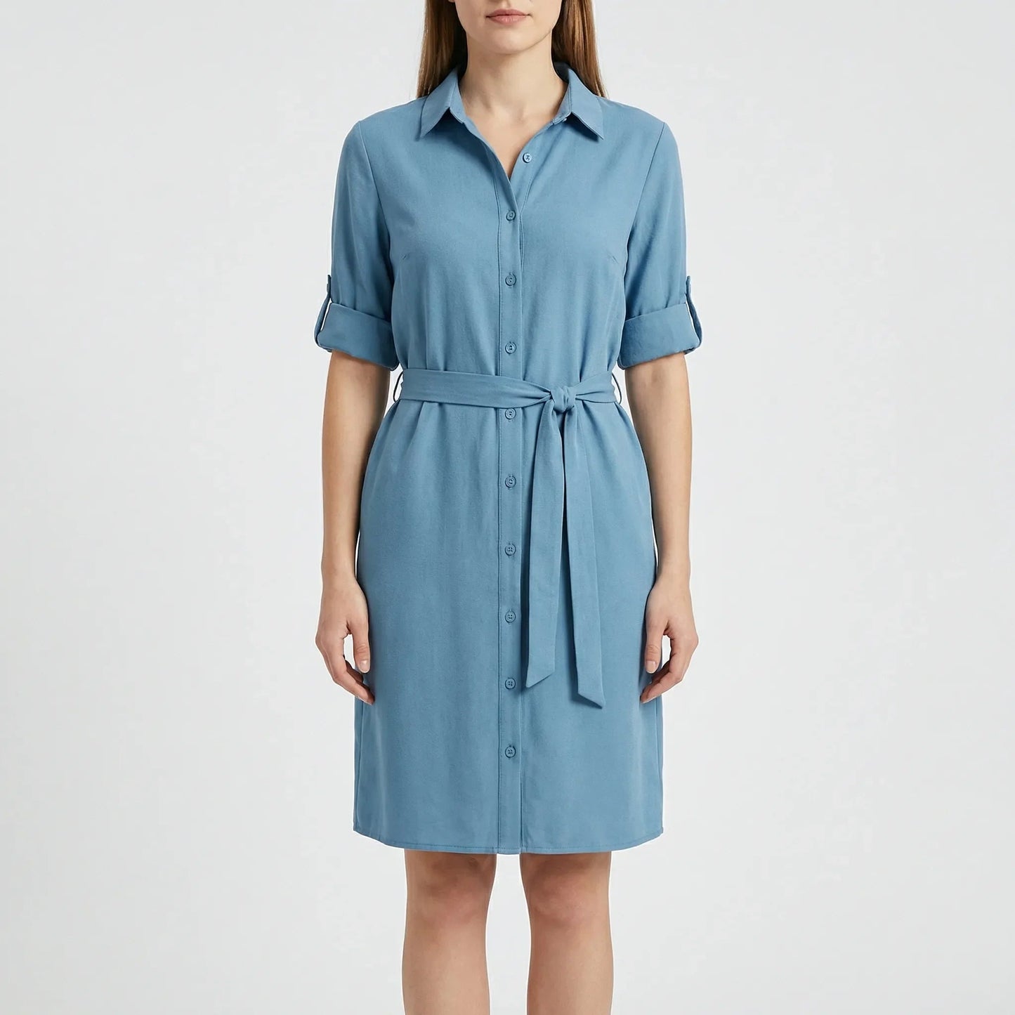 Damen Hemdkleid mit bindbarer Taille Jully