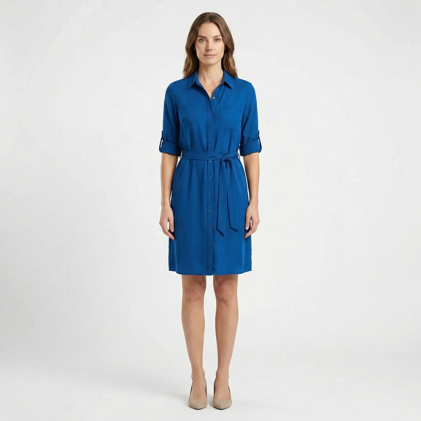 Damen Hemdkleid mit bindbarer Taille Jully