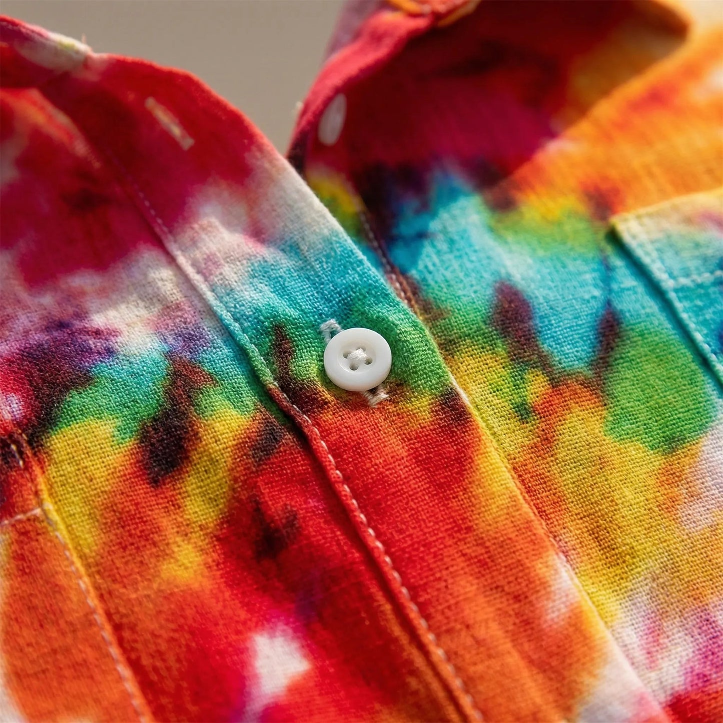 Damen Hemdkleid mit buntem Tie-Dye-Print Jully