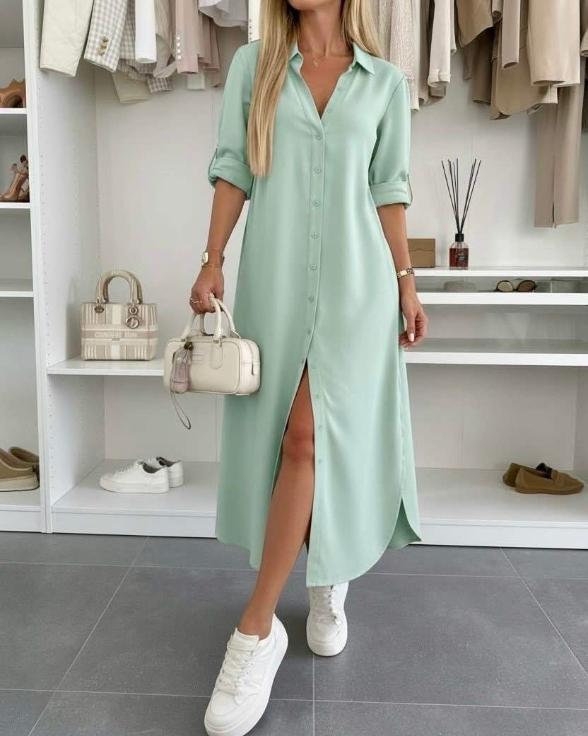 Damen Hemdkleid mit lockerer Passform Jully