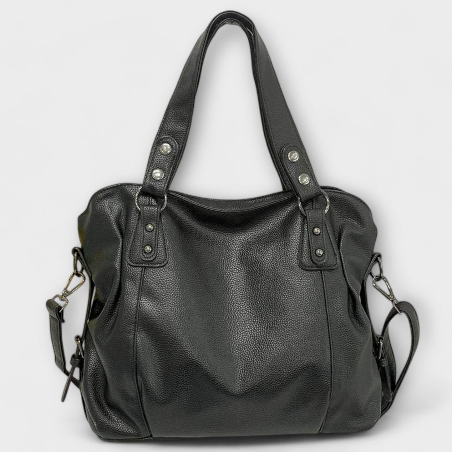 Damen Hobo-Handtasche mit großer Kapazität in Schwarz Jully
