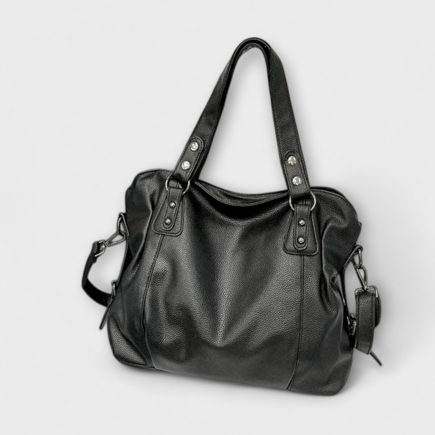 Damen Hobo-Handtasche mit großer Kapazität in Schwarz Jully
