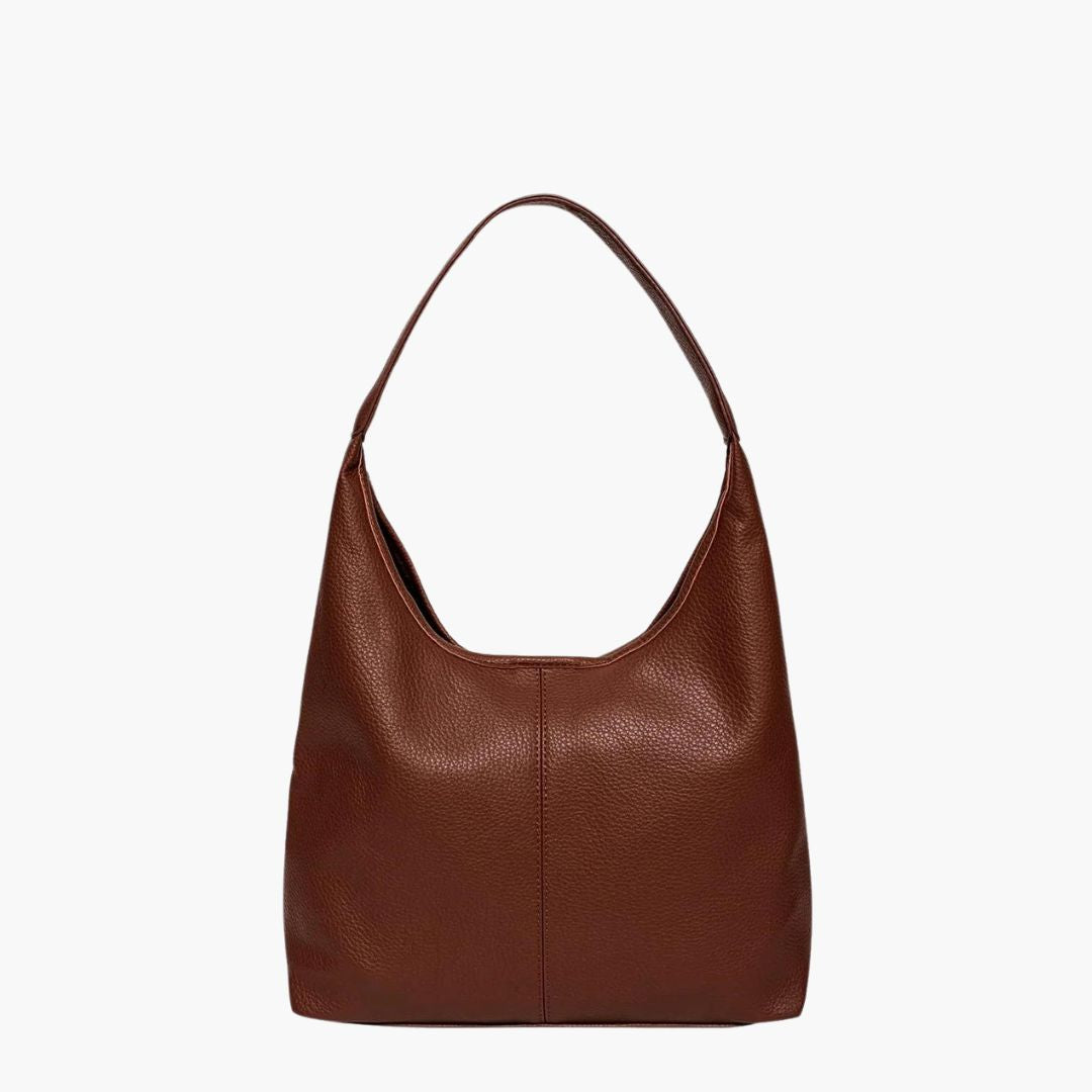 Damen Hobo Tasche aus veganem Leder mit Druckknopf Jully