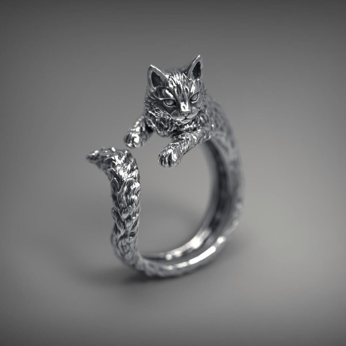 Damen Katzenring mit verstellbarem Design Jully