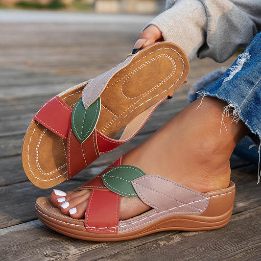 Damen Keilabsatz-Sandalen mit rutschfester Sohle Jully