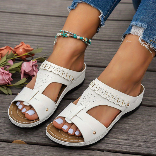 Damen Keilsandalen mit rutschfester Sohle Jully