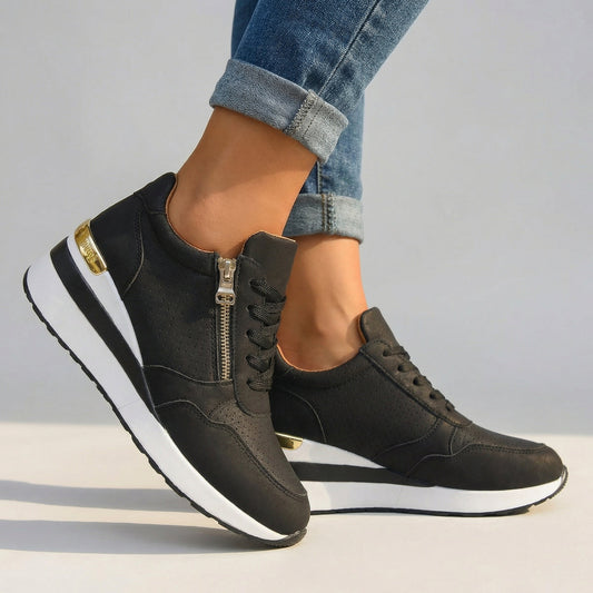 Damen Keilsneaker mit Gepolsterter Innensohle Jully