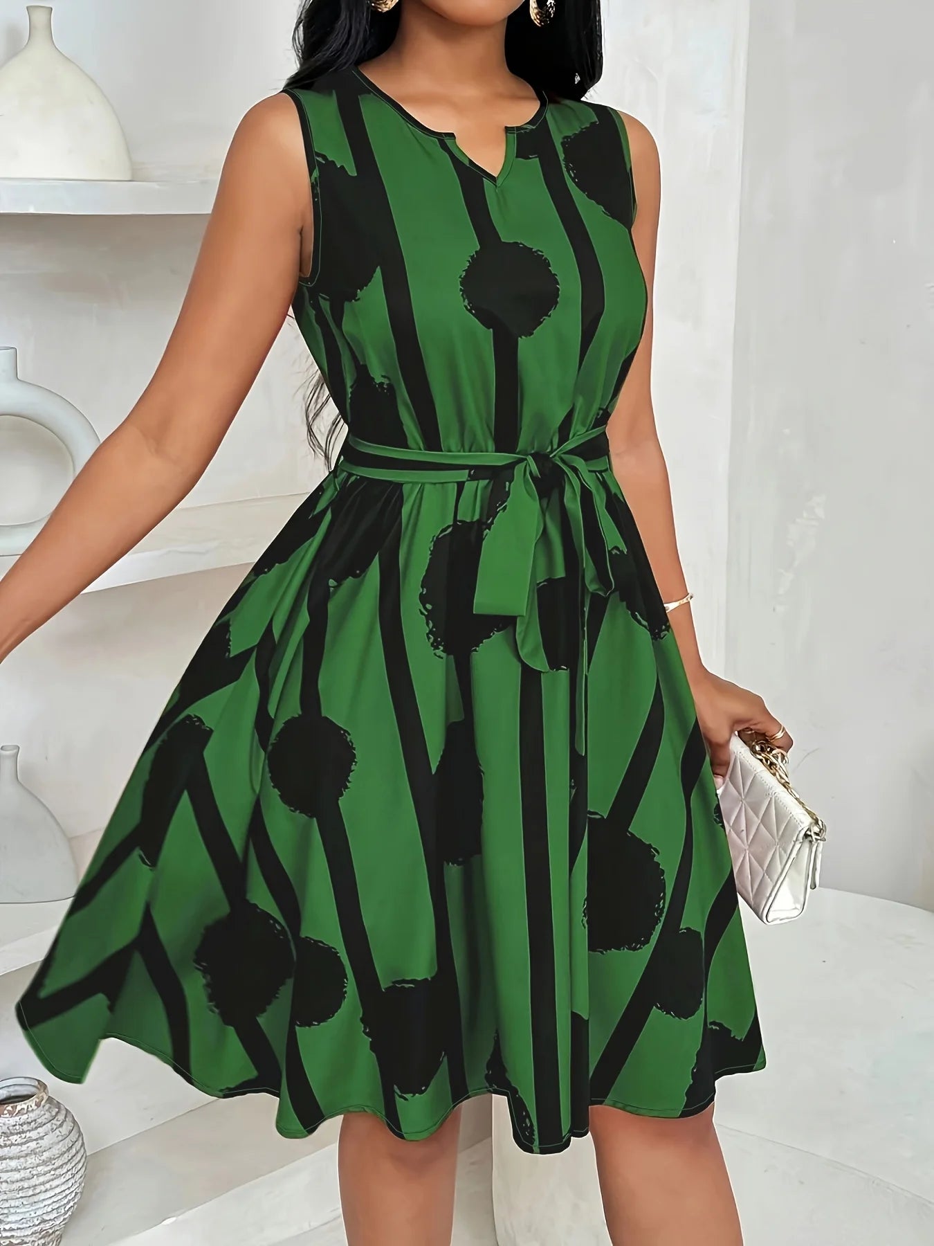 Damen Kleid in Übergröße mit floralem Muster Jully