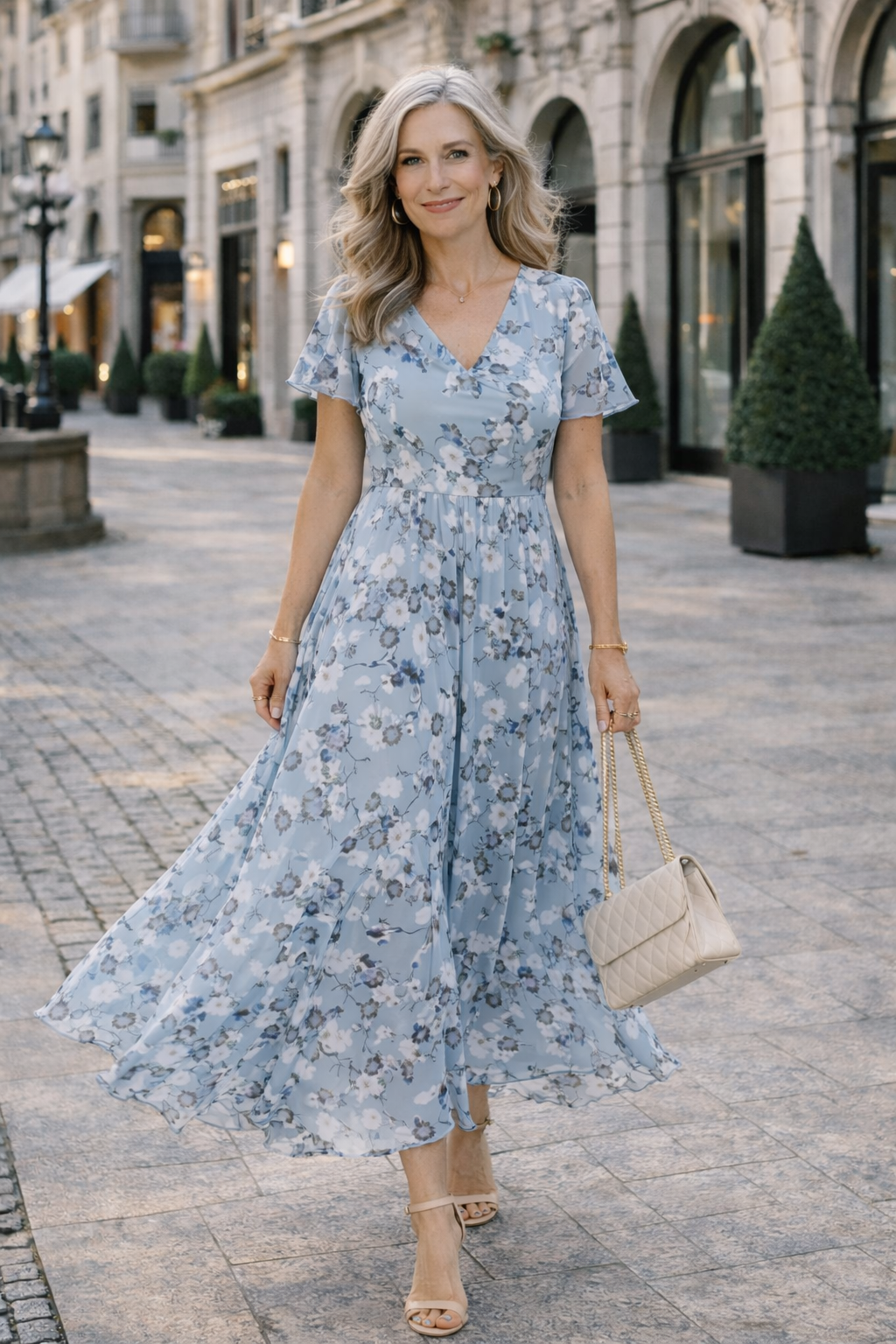 Damen Kleid mit figurumspielendem Schnitt Jully