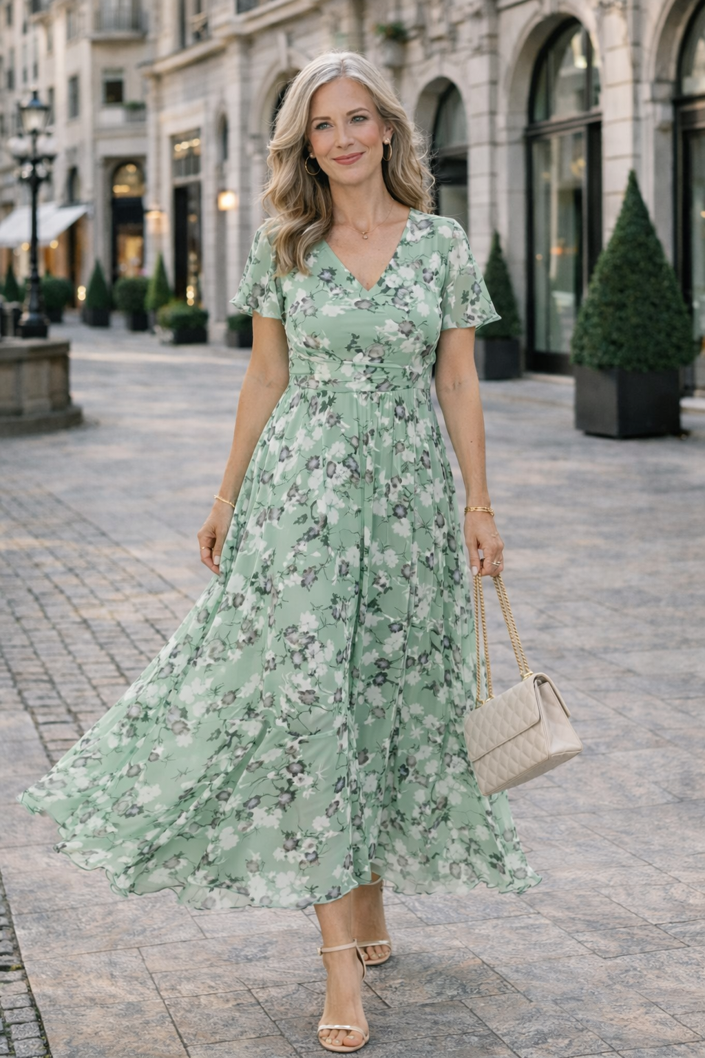 Damen Kleid mit figurumspielendem Schnitt Jully