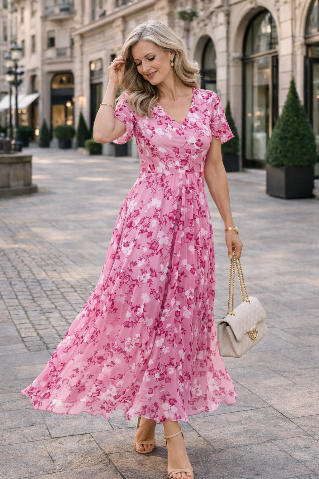 Damen Kleid mit figurumspielendem Schnitt Jully