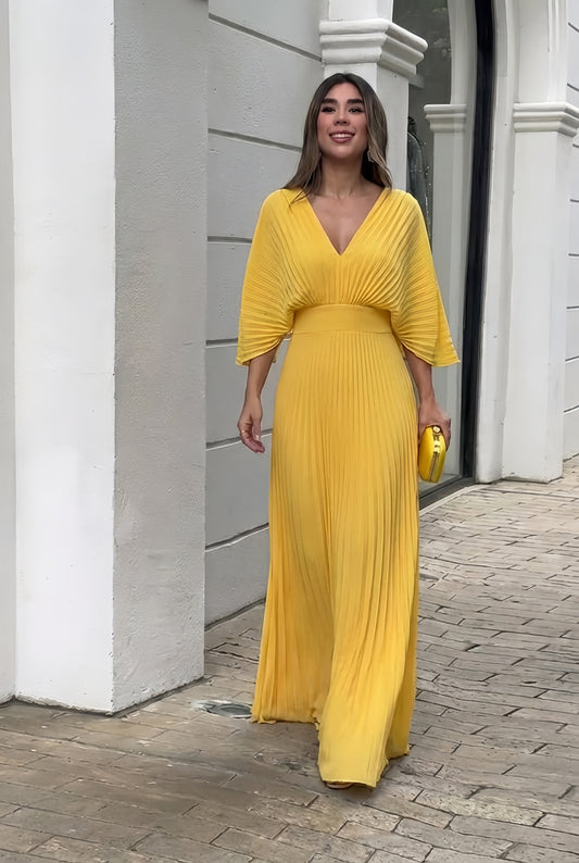Damen Kleid mit fließender Silhouette für Hochzeitsgäste Jully