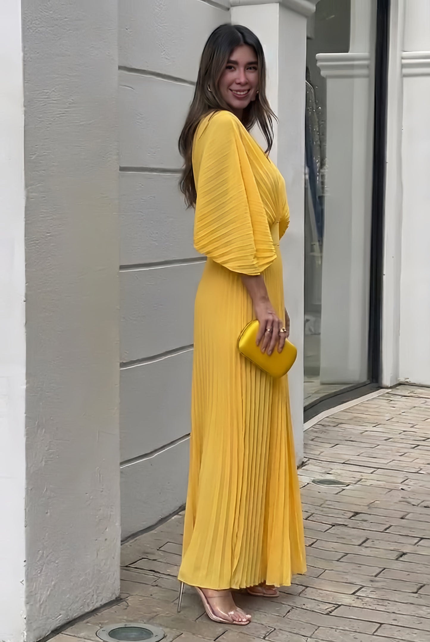 Damen Kleid mit fließender Silhouette für Hochzeitsgäste Jully