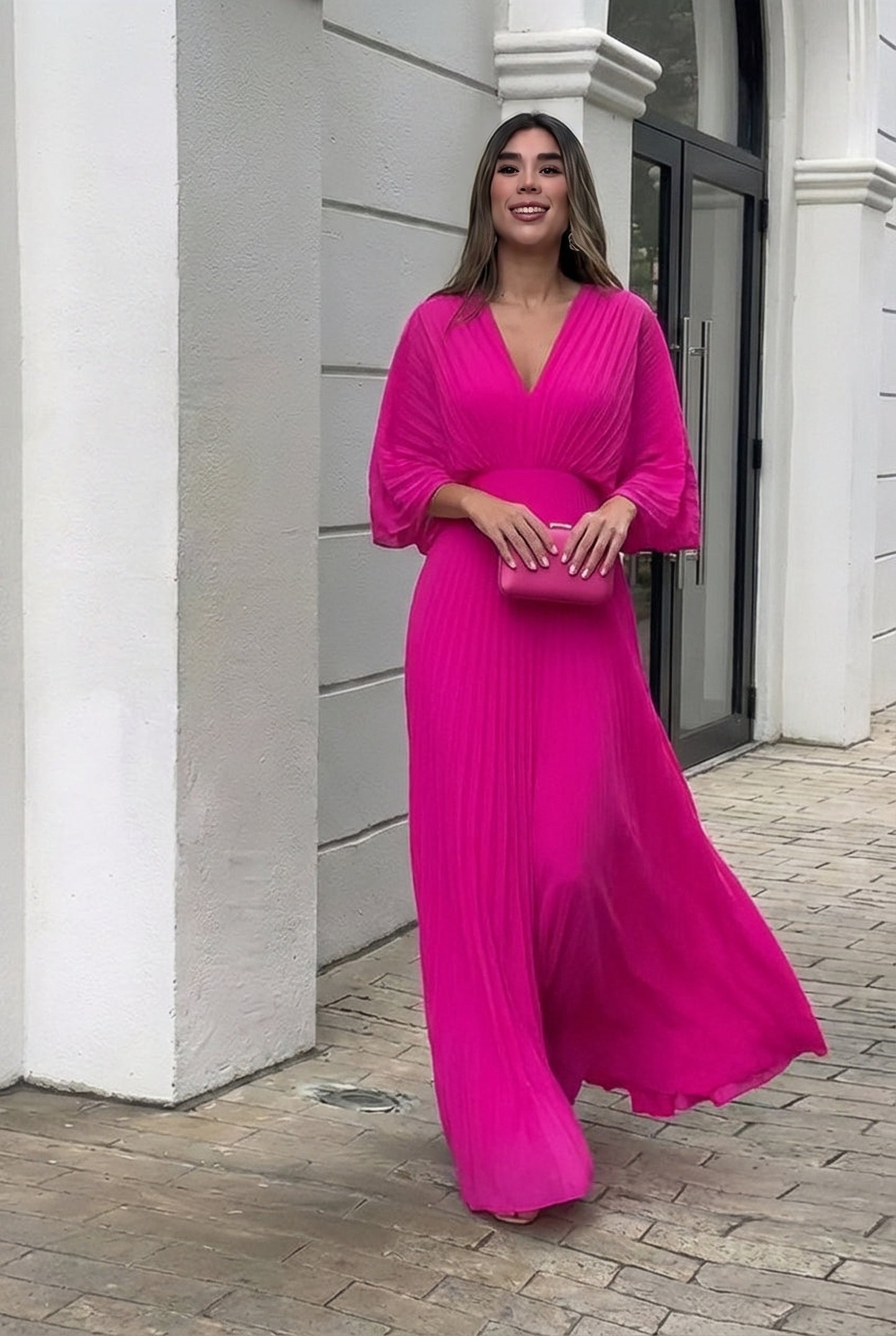 Damen Kleid mit fließender Silhouette für Hochzeitsgäste Jully