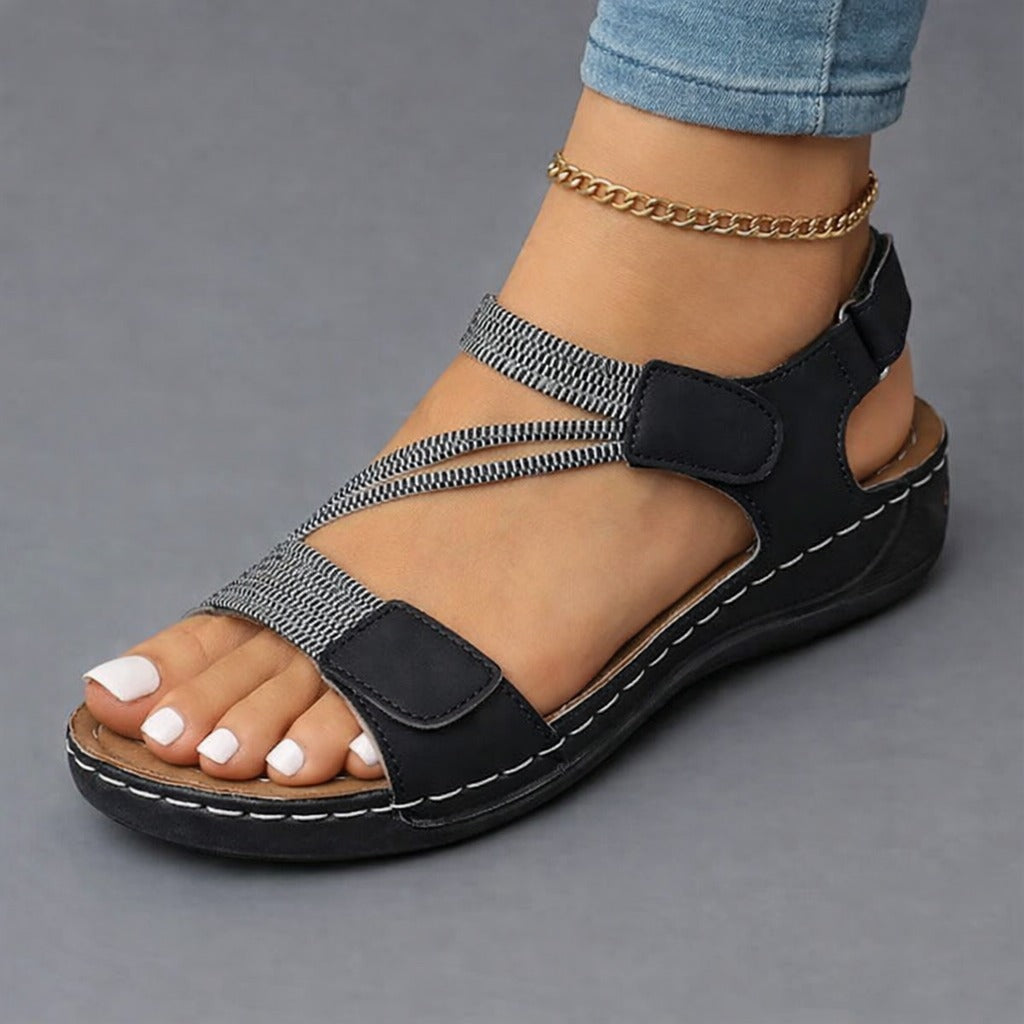 Damen Komfortsandalen mit verstellbarem Riemen Jully