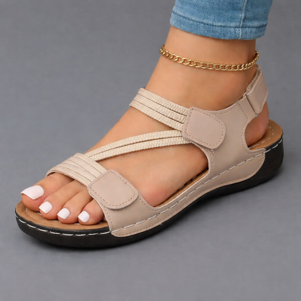Damen Komfortsandalen mit verstellbarem Riemen Jully