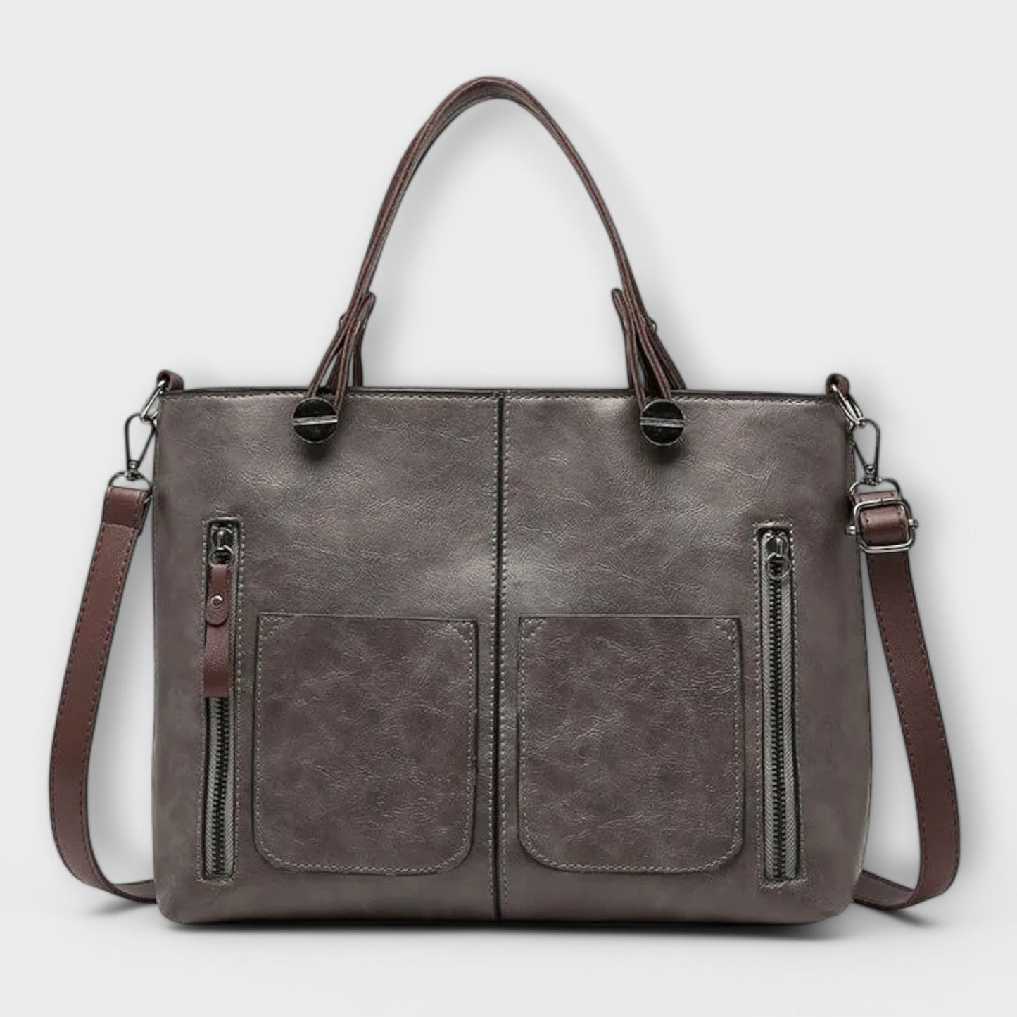 Damen Ledertasche in Schwarz mit elegantem Design Jully