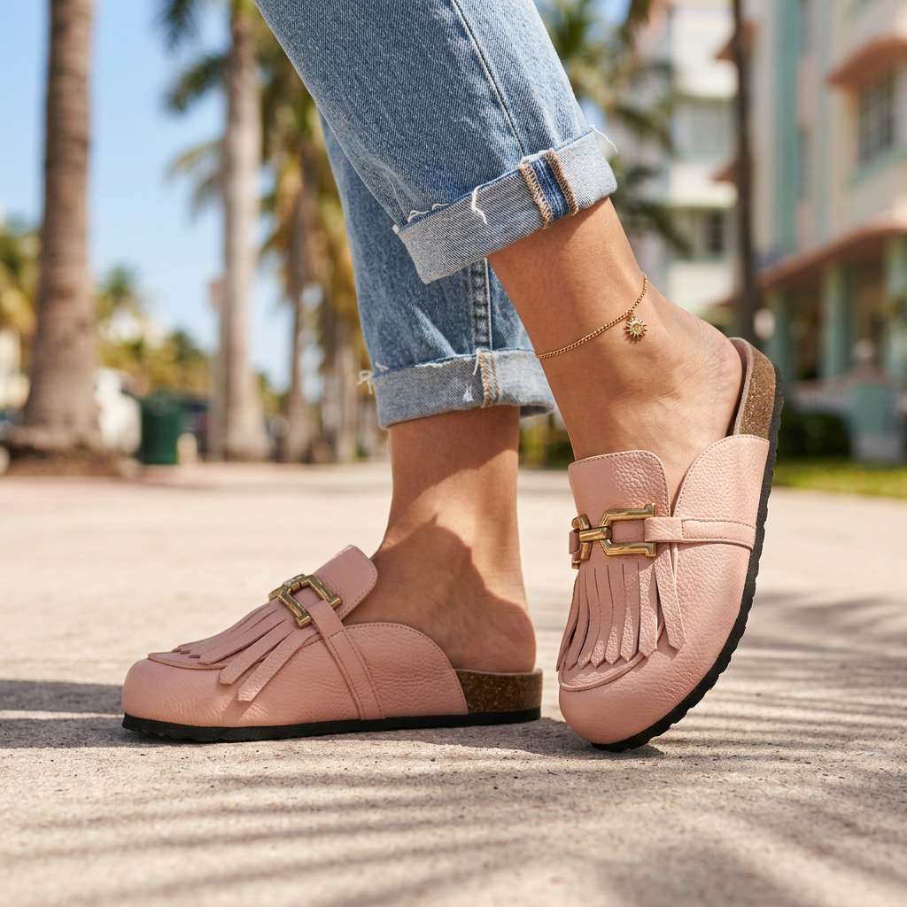 Damen Loafer Schwarz mit Gepolstertem Fußbett Jully