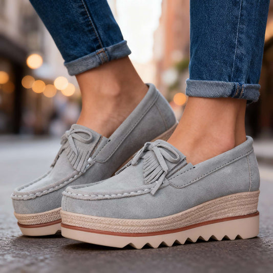 Damen Loafer Schwarz mit Stützender Sohle Jully