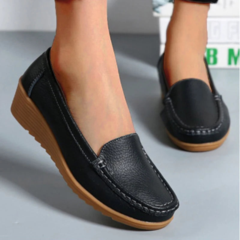 Damen Loafer aus Leder mit bequemer Passform Jully