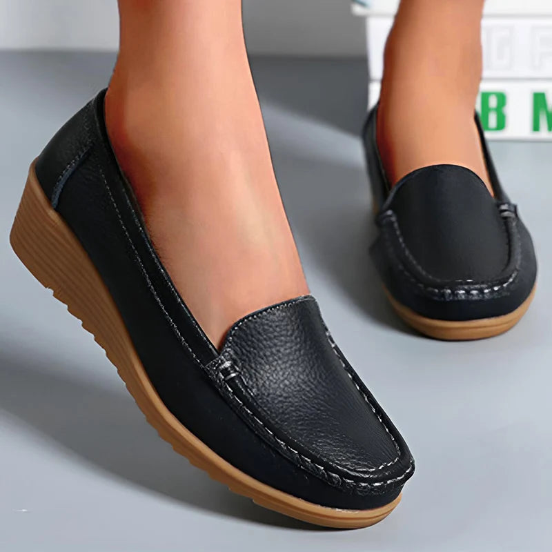 Damen Loafer aus Leder mit bequemer Passform Jully