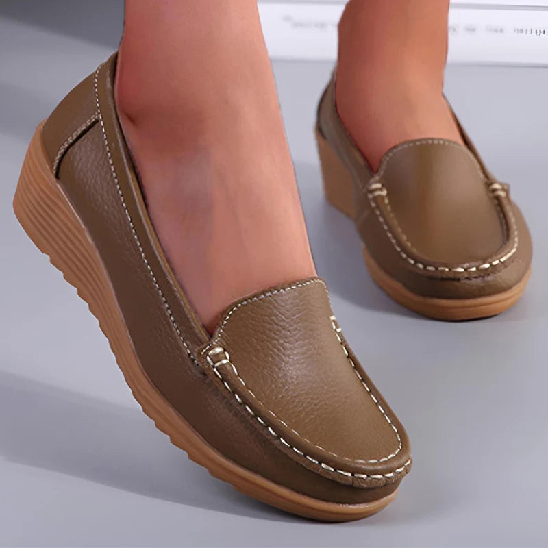 Damen Loafer aus Leder mit bequemer Passform Jully