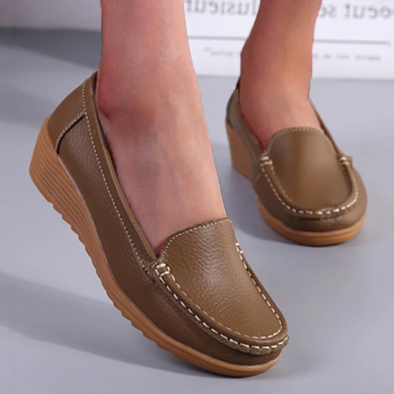 Damen Loafer aus Leder mit bequemer Passform Jully