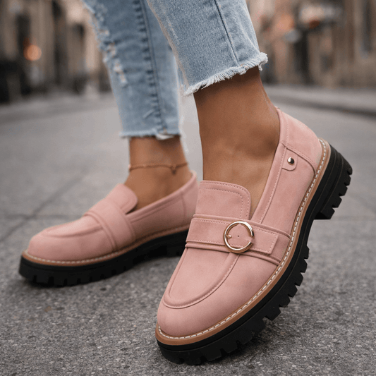 Damen Loafer aus Wildleder mit gepolstertem Komfort Jully