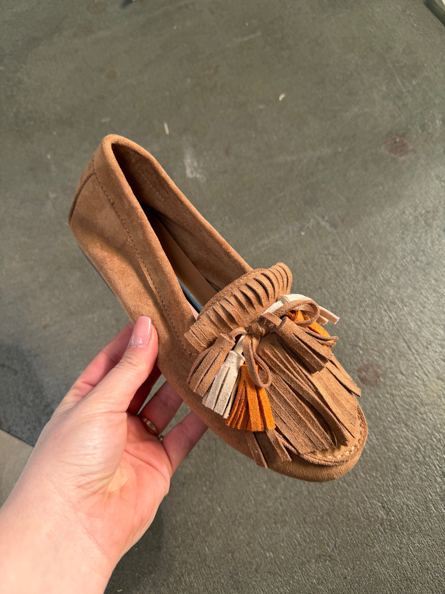 Damen Loafer mit Fransen und Schleifendetail Jully