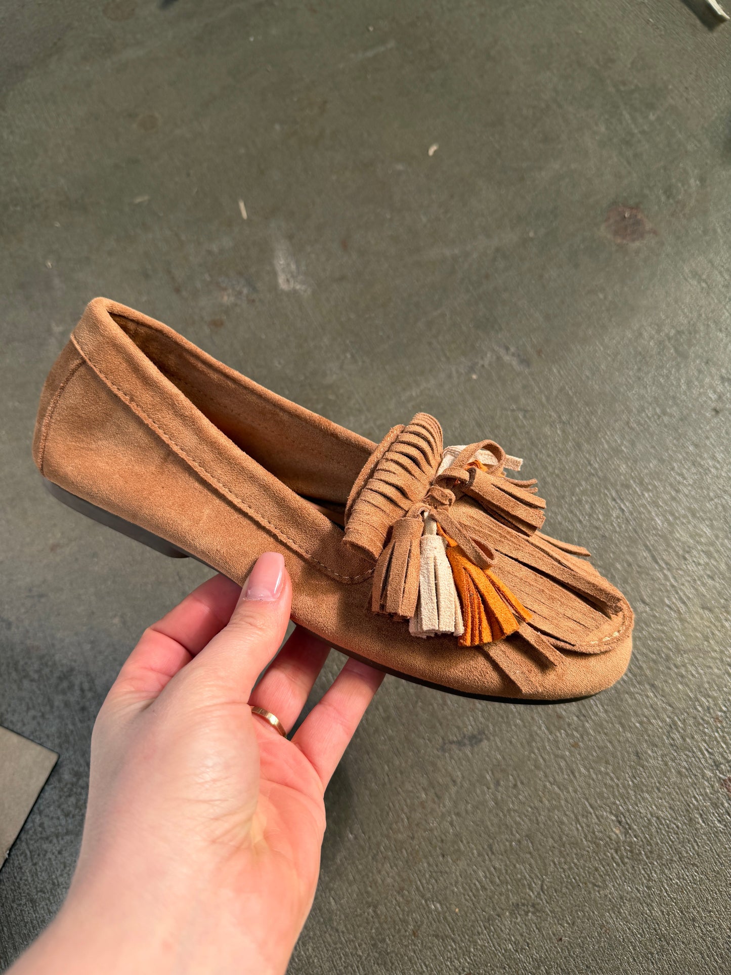 Damen Loafer mit Fransen und Schleifendetail Jully
