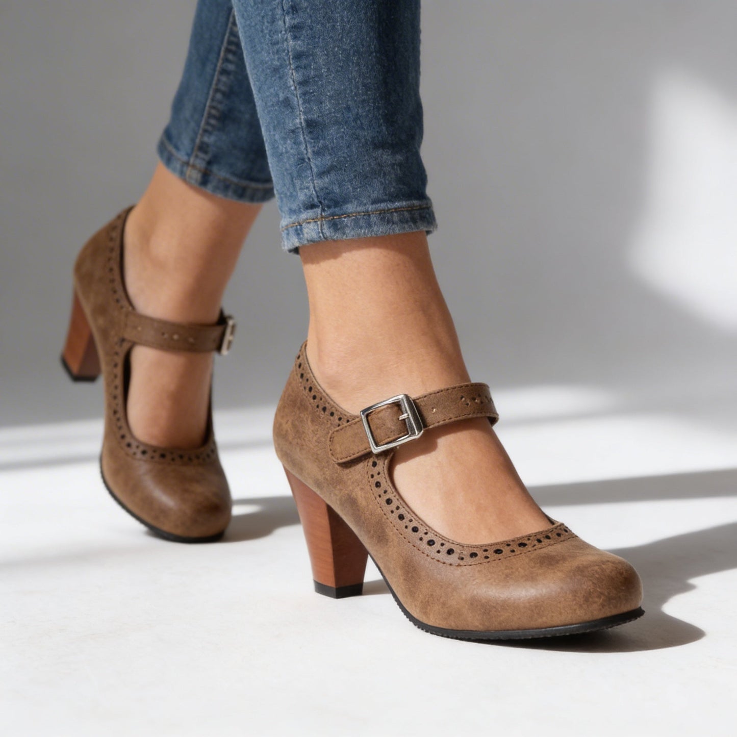 Damen Loafer mit Schnalle und Vintage-Charme Jully