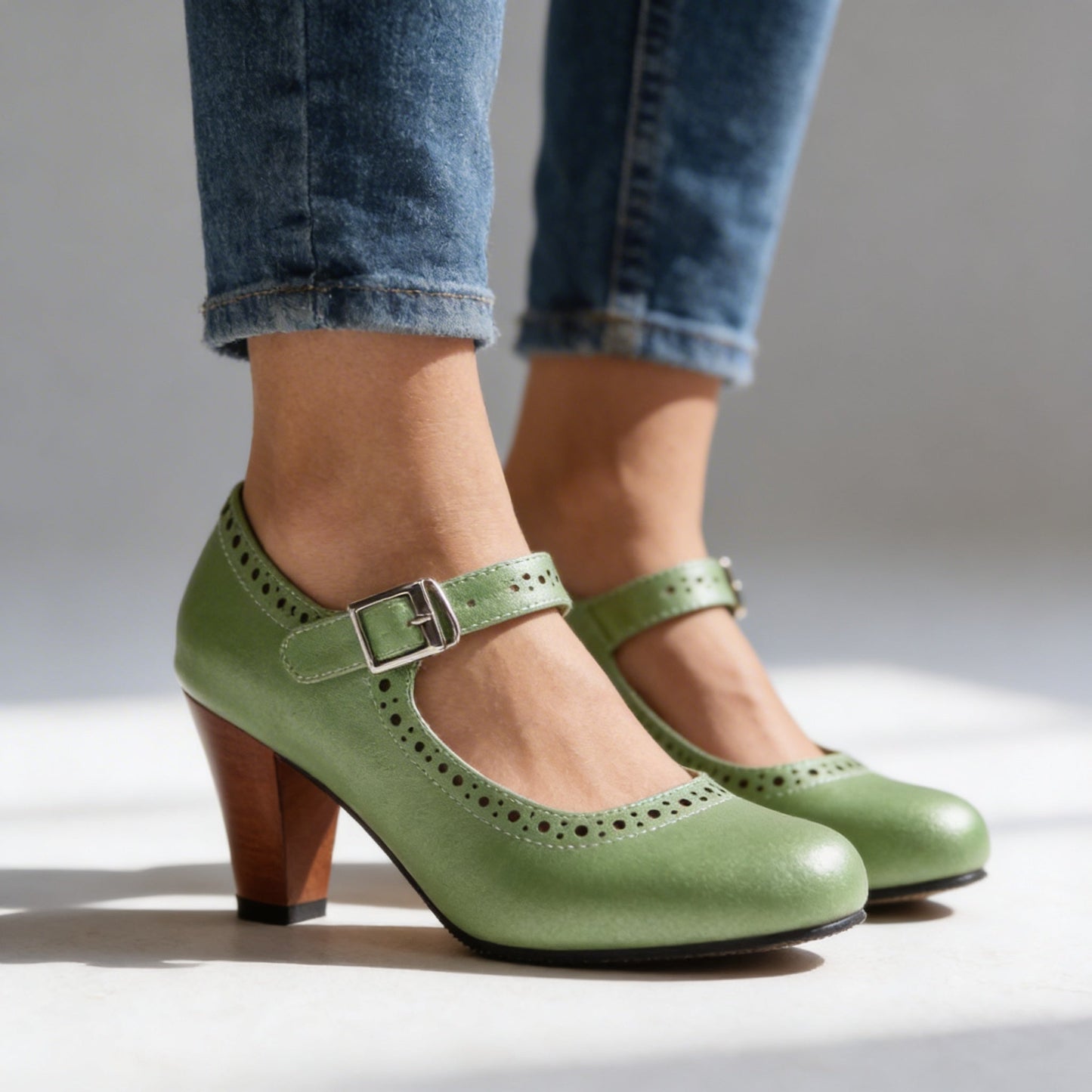 Damen Loafer mit Schnalle und Vintage-Charme Jully