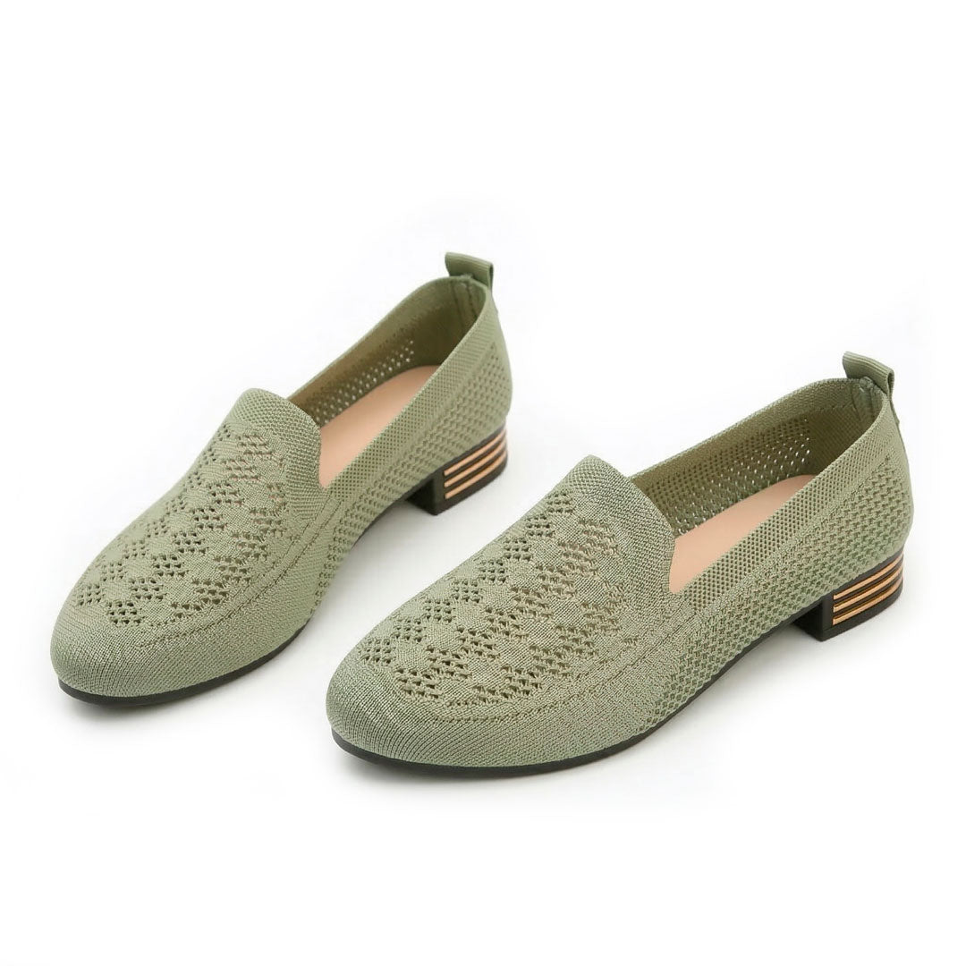 Damen Loafer mit gewebtem Blockabsatz Jully