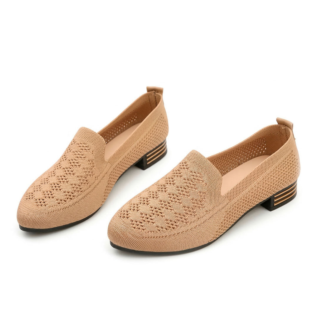 Damen Loafer mit gewebtem Blockabsatz Jully