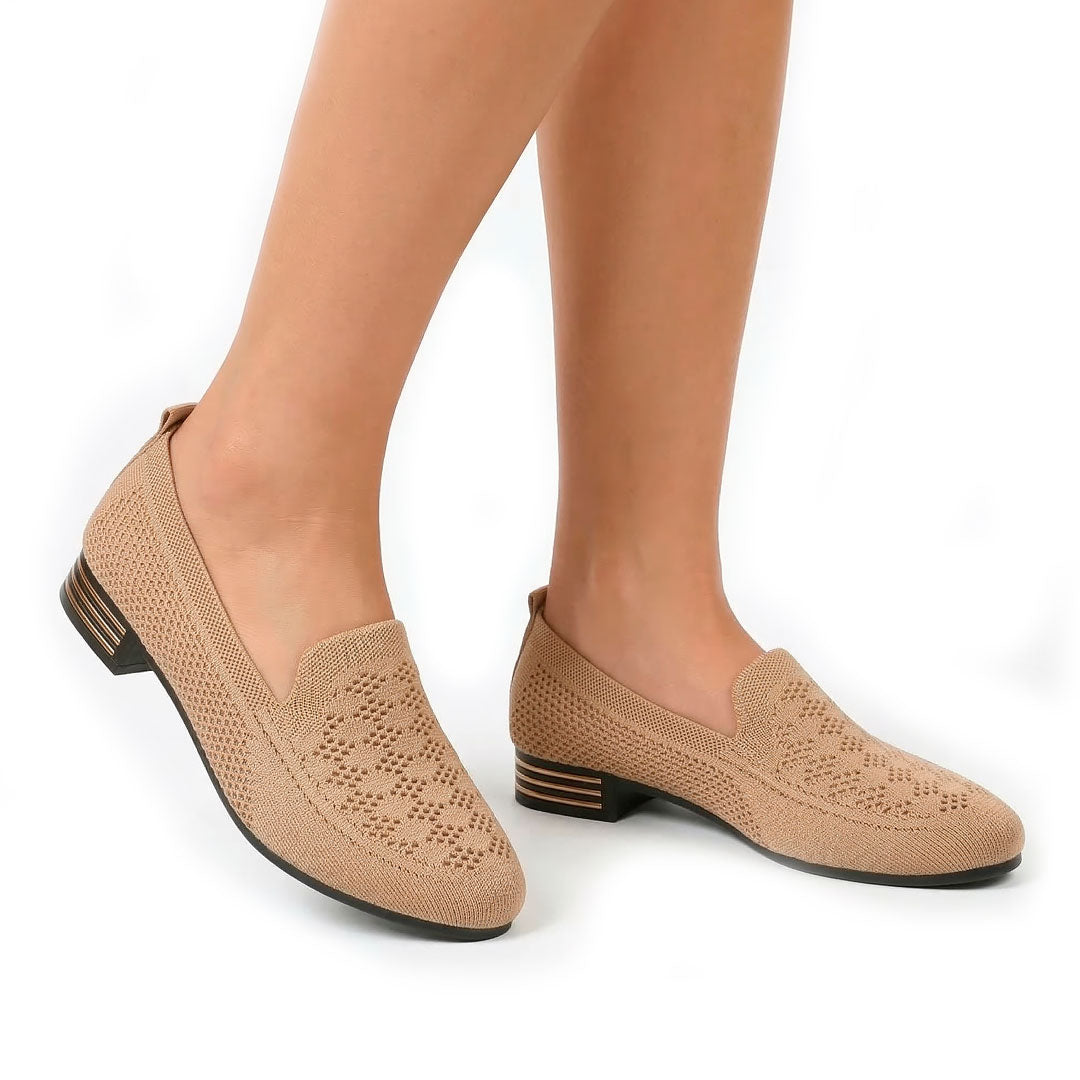 Damen Loafer mit gewebtem Blockabsatz Jully