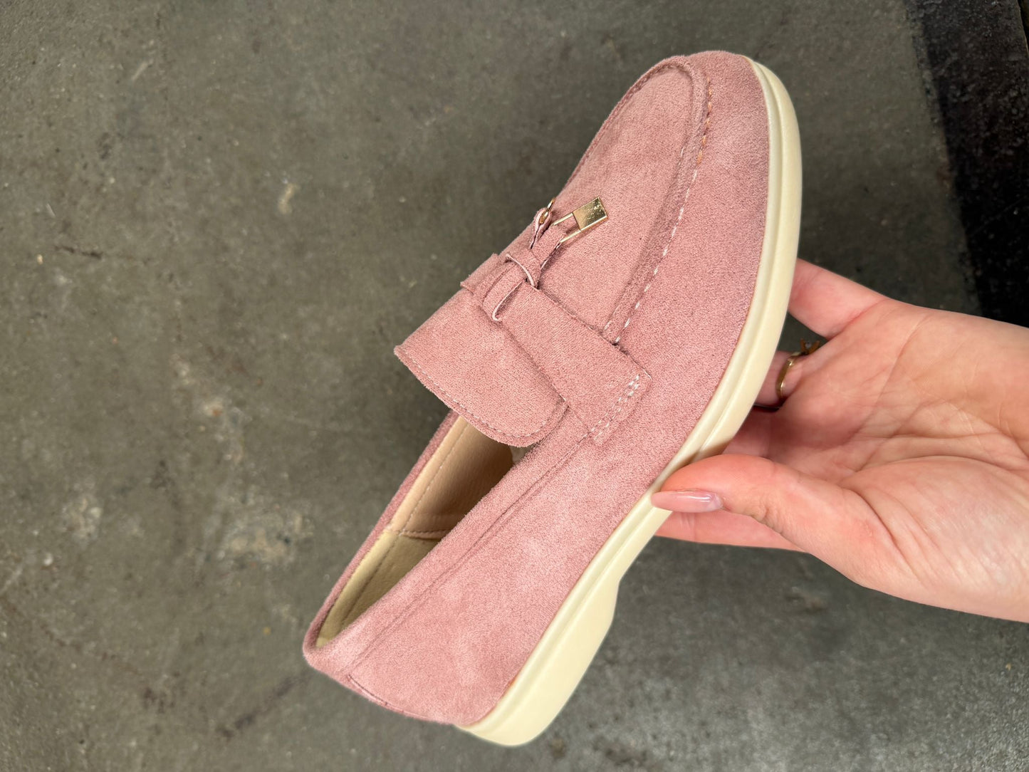 Damen Loafer mit trendigem Design aus Kunstleder Jully