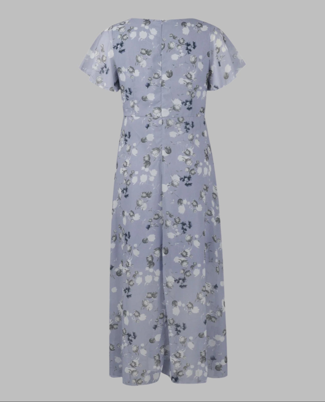 Damen Maxi-Kleid mit Schmetterlingsärmeln aus leichtem Material Jully