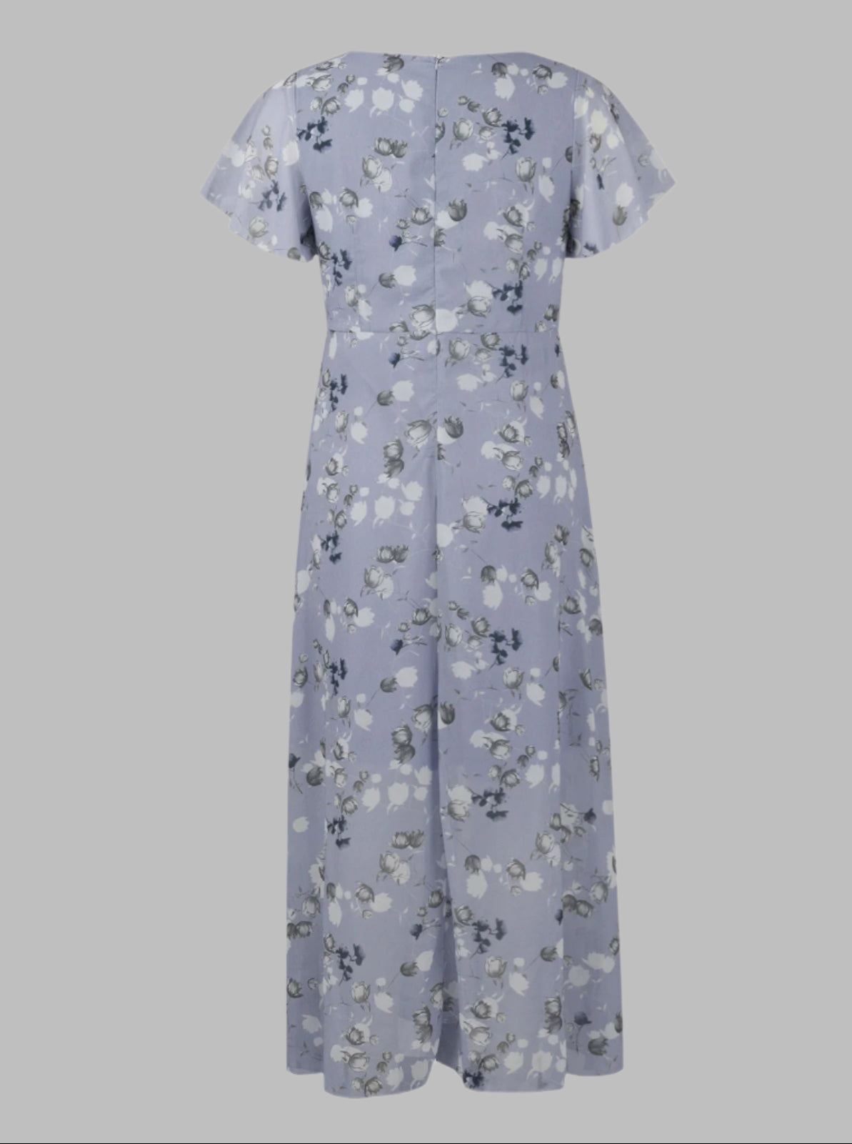 Damen Maxi-Kleid mit Schmetterlingsärmeln aus leichtem Material Jully