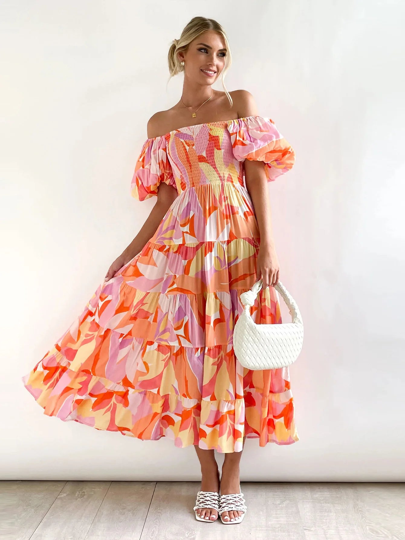 Damen Maxi Kleid mit Boho-Muster für den Sommer Jully